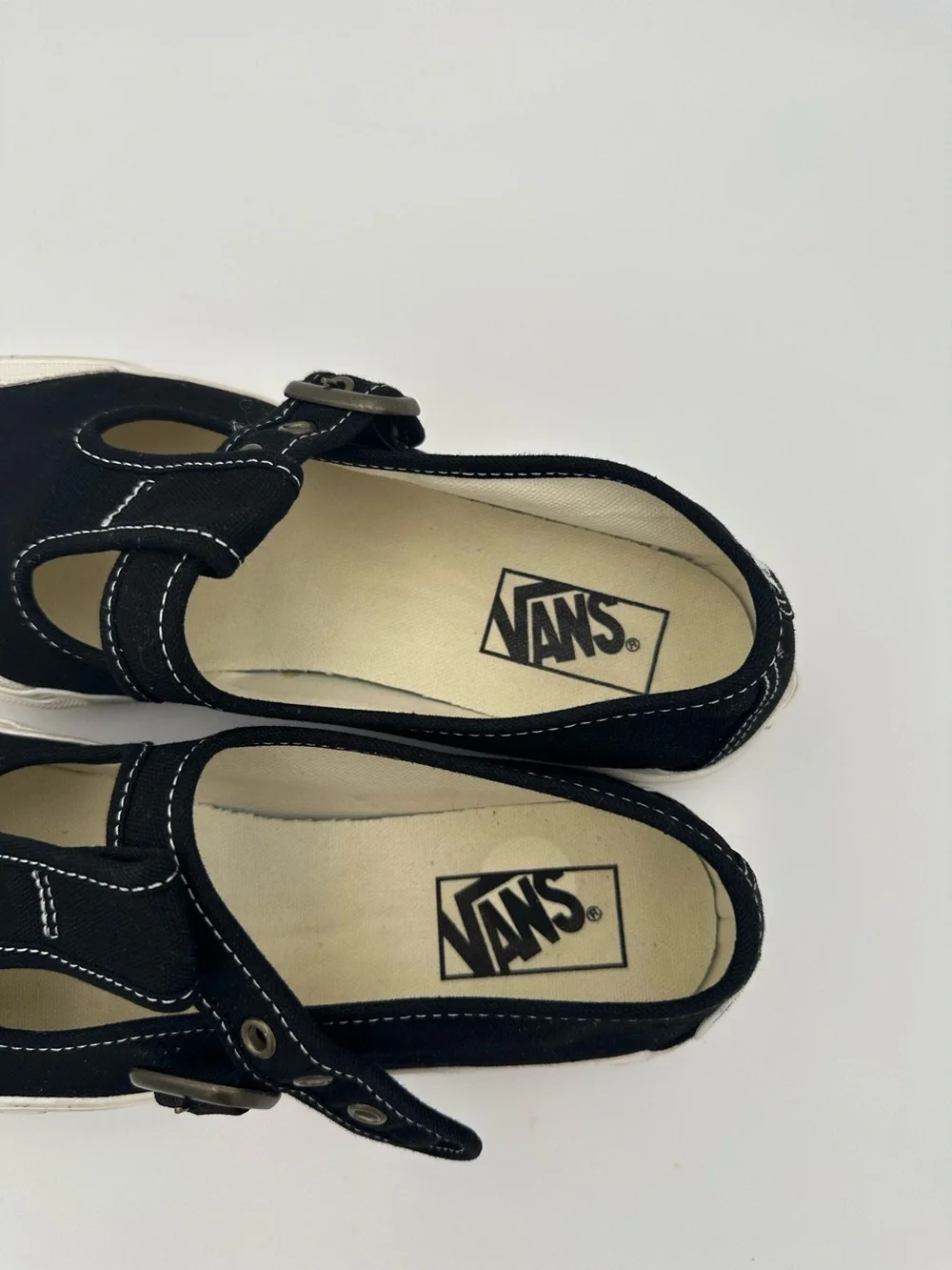 Vans Mary Jane Buckle Shoes Black W 9.5 M 8